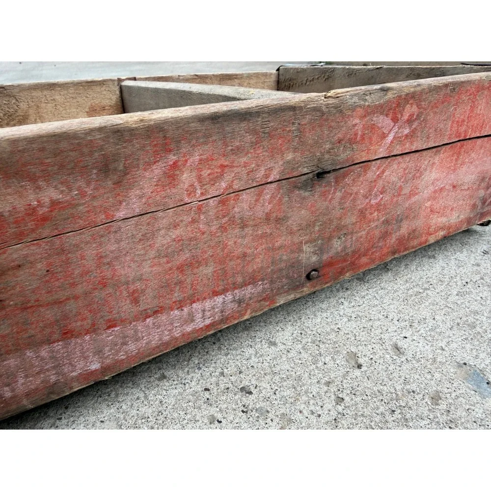 Wooden Soda Crate Large Rustic Vintage Storage Box Coca Cola Coke Collectible